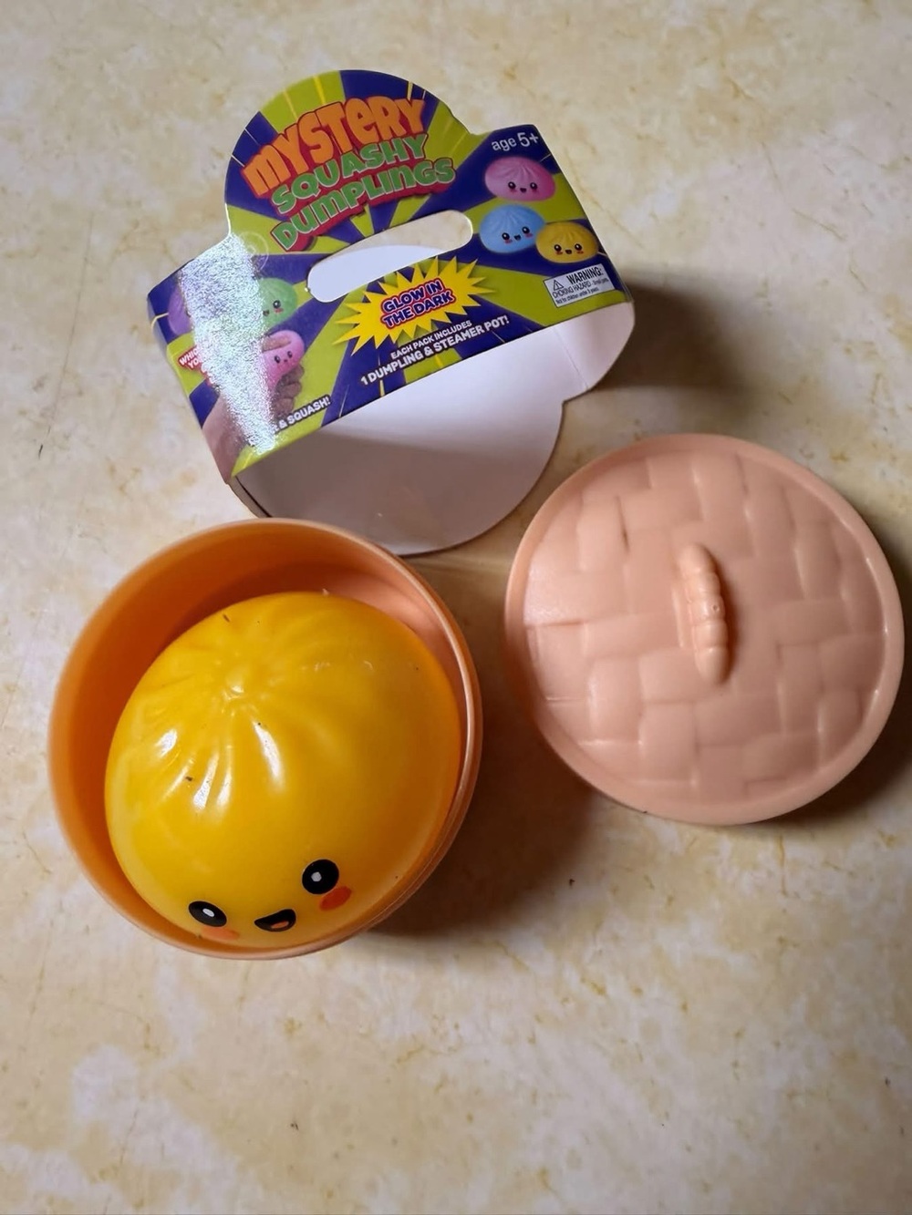 Mini squashy dumpling yellow